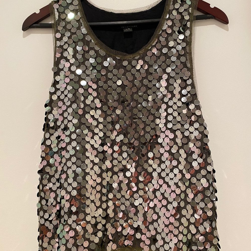 Sequin Racerback Top